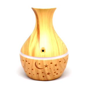 เครื่องพ่นไอน้ำอโรม่า Mini Vase Design ลายเนื้อไม้